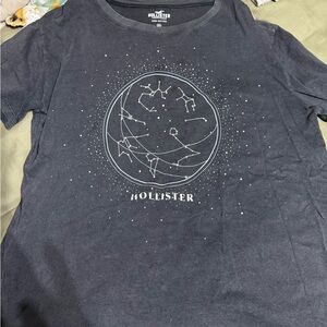 Hollister Black Cotton Tee
